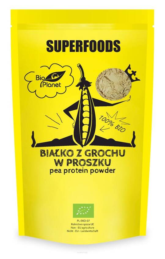 BIAŁKO Z GROCHU W PROSZKU BIO 150 g - BIO PLANET