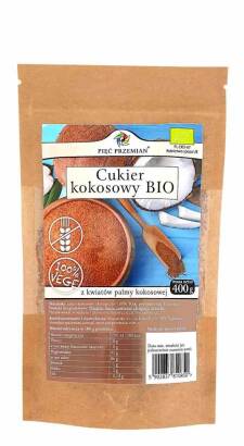 Cukier kokosowy BIO 400 g - Pięć Przemian