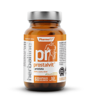 KAPSUŁKI NA PROSTATĘ (PROSTALVIT) BEZGLUTENOWE 60 szt. (27,74 g) - PHARMOVIT (HERBALLINE)