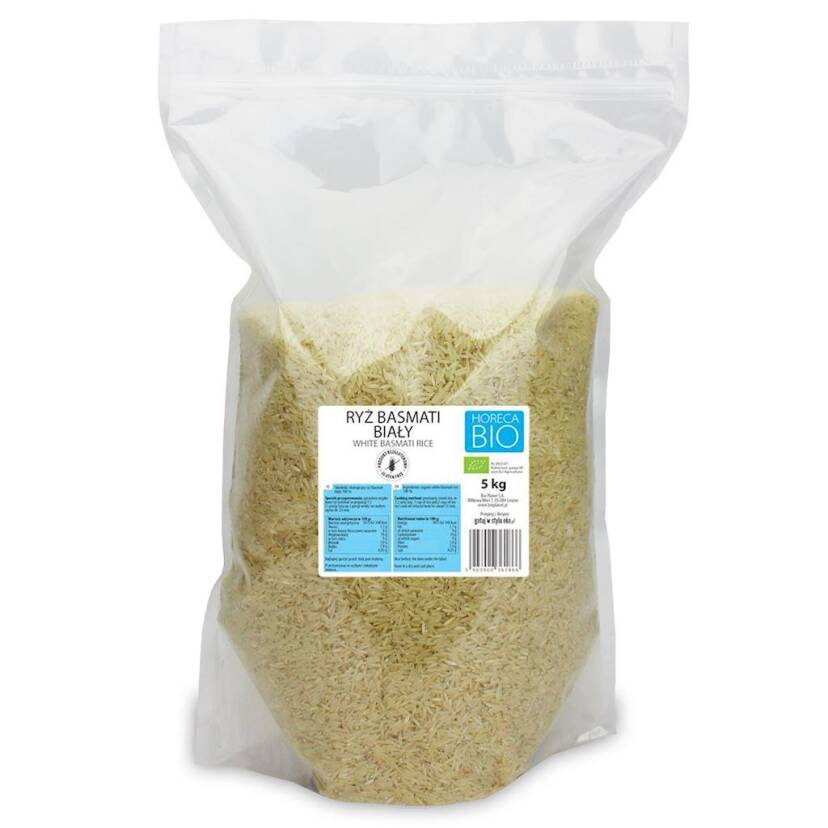 RYŻ BASMATI BIAŁY BEZGLUTENOWY BIO 5 kg - HORECA