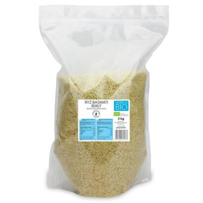 RYŻ BASMATI BIAŁY BEZGLUTENOWY BIO 5 kg - HORECA