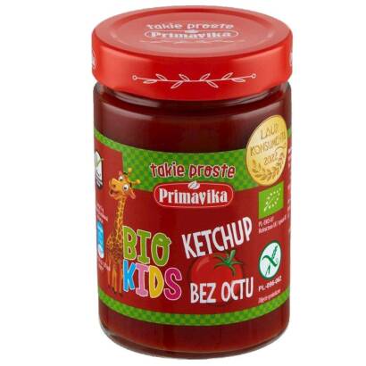 KETCHUP BEZ OCTU DLA DZIECI BEZGLUTENOWY BIO 315 g - PRIMAVIKA (PRIMAECO) (BIO KIDS)