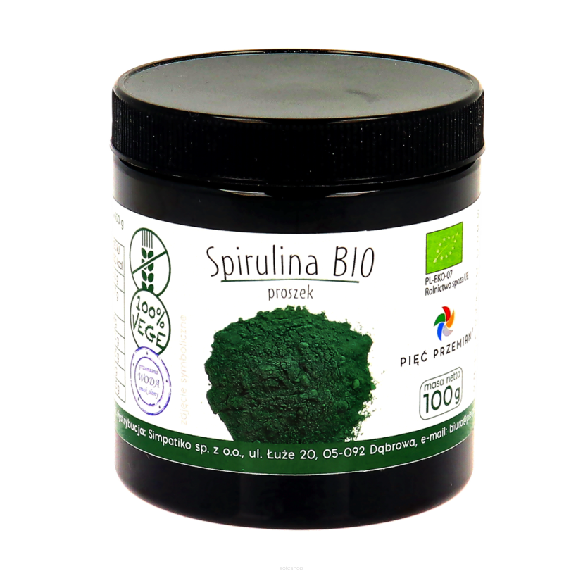 Spirulina proszek BIO 100 g - Pięć Przemian