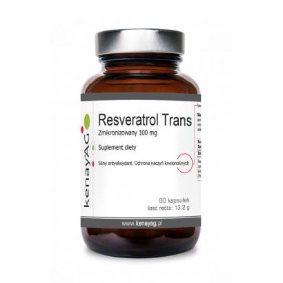 RESVERATROL ZMIKRONIZOWANY 100 mg 60 kaps. - KenayAg