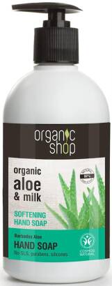 MYDŁO W PŁYNIE DO RĄK ZMIĘKCZAJĄCE BARBADOSKI ALOES ECO 500 ml - ORGANIC SHOP