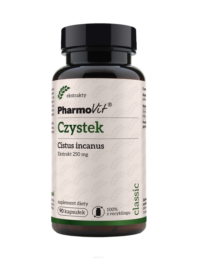 Czystek Cistus incanus 250 mg 90 kaps | Classic Pharmovit