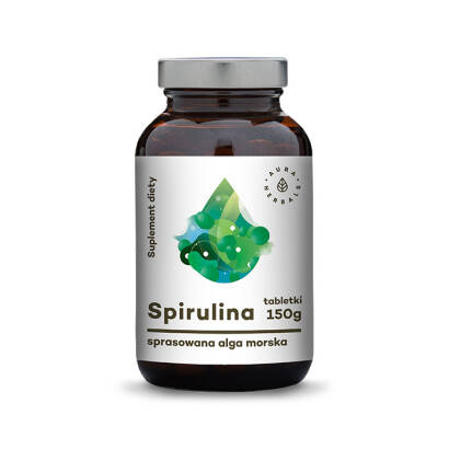 Spirulina - 600 tabletek (150g) - Aura Herbals