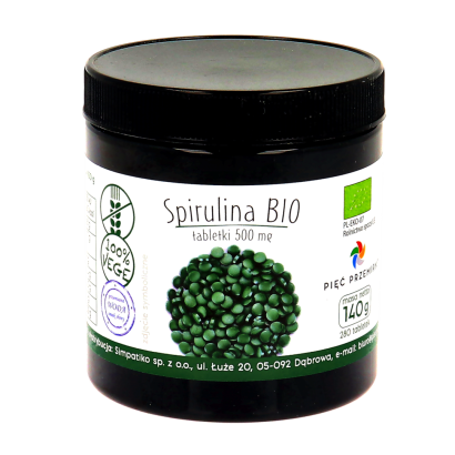 Spirulina tabletki BIO 140 g - Pięć Przemian
