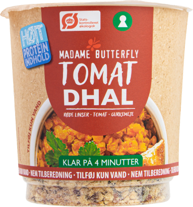 DANIE BŁYSKAWICZNE PROTEINOWE DAL POMIDOROWY BIO 60 g - MADAME BUTTERFLY