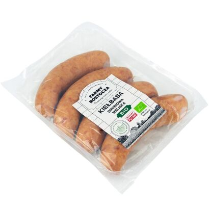 KIEŁBASA DROBIOWA WIEJSKA BIO (około 0,40 kg) - FARMY ROZTOCZA (NA ZAMÓWIENIE)