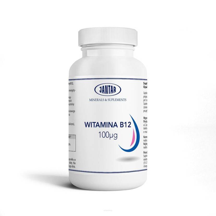 WITAMINA B12 60 KAPSUŁEK (100 mcg) - JANTAR