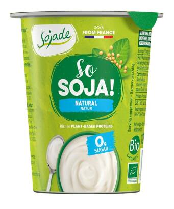 PRODUKT SOJOWY NATURALNY BEZ DODATKU CUKRÓW BEZGLUTENOWY BIO 125 g - SOJADE