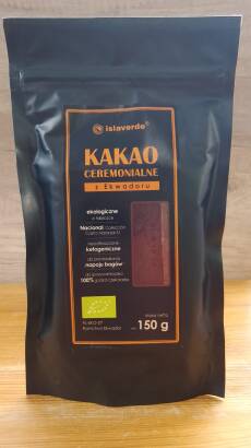 Kakao Ceremonialne Z Ekwadoru Tabliczka 150 g - Islaverde