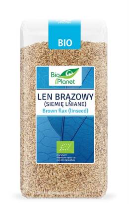 LEN BRĄZOWY (SIEMIĘ LNIANE) BIO 400 g - BIO PLANET