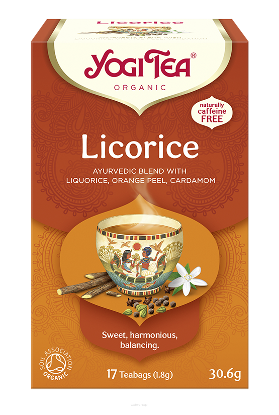 HERBATKA Z LUKRECJĄ (LICORICE) BIO (17 x 1,8 g) 30,6 g - YOGI TEA