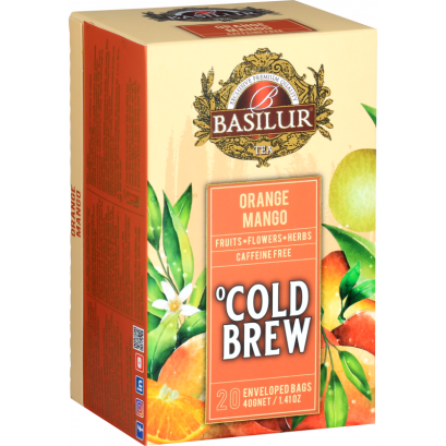 Herbata Parzona na zimno Cold Brew Pomarańcza Mango 20x2 g saszetek - Basilur