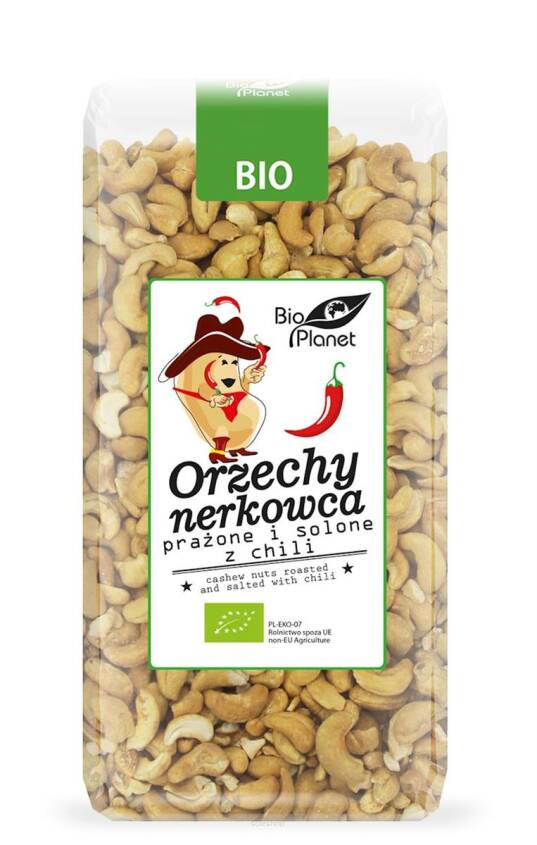 ORZECHY NERKOWCA PRAŻONE I SOLONE Z CHILI BIO 350 g - BIO PLANET