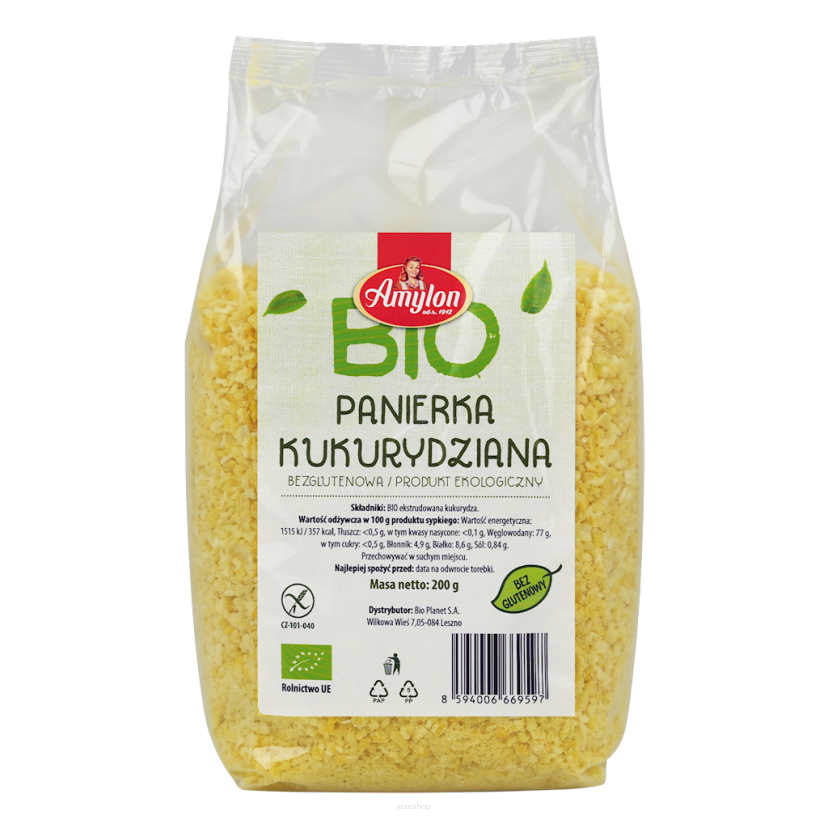 PANIERKA KUKURYDZIANA BEZGLUTENOWA BIO 200 g - AMYLON