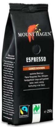 KAWA ZIARNISTA ARABICA 100 % ESPRESSO FAIR TRADE BIO 250 g - MOUNT HAGEN