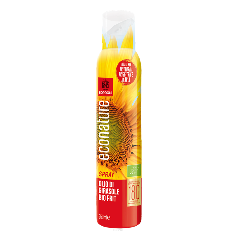 OLEJ SŁONECZNIKOWY (SPRAY) DO GOTOWANIA I SMAŻENIA BIO 250 ml - BORDONI (ECONATURE)