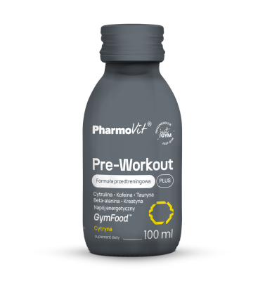 Pre-Workout Plus Formuła przedtreningowa (cytryna) 100 ml | GymFood Pharmovit
