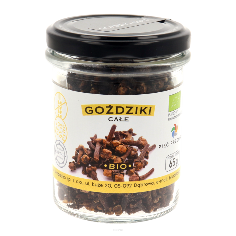 Goździki całe bezglutenowe BIO 65 g - Pięć Przemian