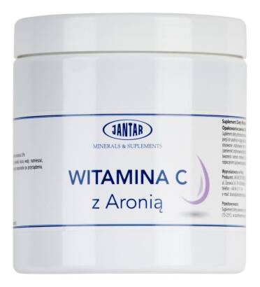 WITAMINA C Z ARONIĄ W PROSZKU (1000 mg) 500 g - JANTAR
