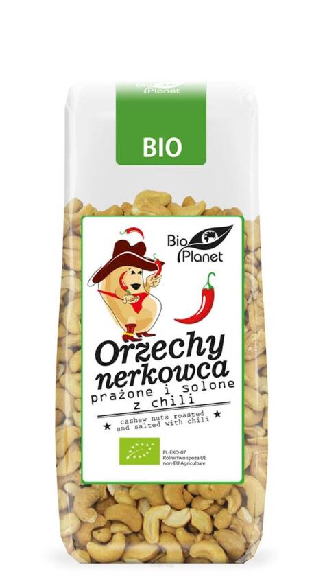 ORZECHY NERKOWCA PRAŻONE I SOLONE Z CHILI BIO 100 g - BIO PLANET