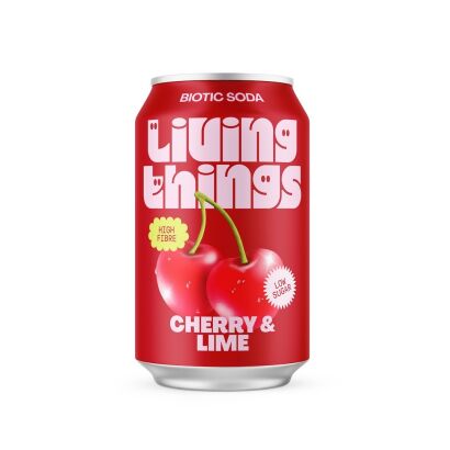 Living Things Probiotic Soda Wiśnia i Limonka 330 ml