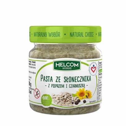 Pasta ze słonecznika z pieprzem i czarnuszką 180 g - Helcom