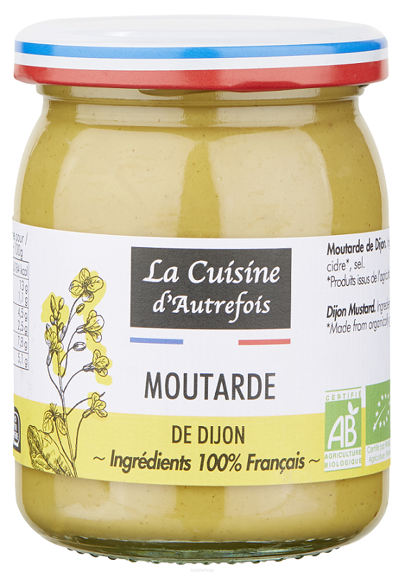 MUSZTARDA DIJON BIO 215 g -  LA CUISINE D AUTREFOIS