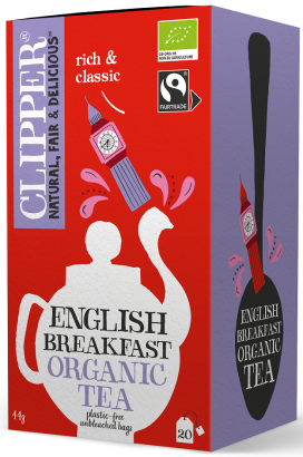 HERBATA CZARNA ENGLISH BREAKFAST FAIR TRADE BIO (20 x 2,2 g) 44 g - CLIPPER
