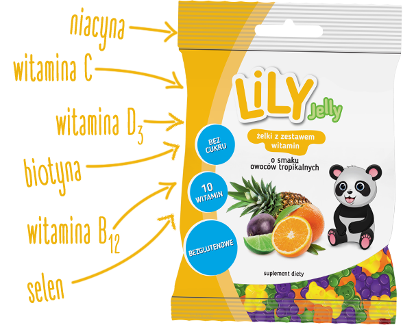 Lily Jelly żelki owoce tropikalne 80g - 7Pharma