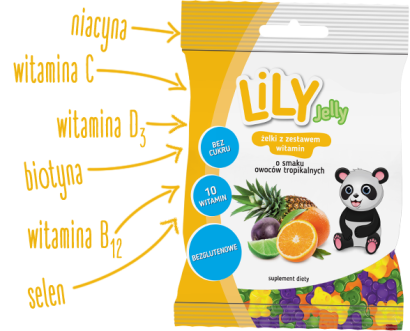 Lily Jelly żelki owoce tropikalne 80g - 7Pharma