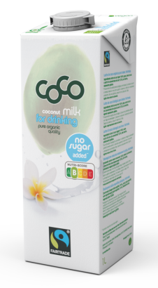 COCONUT MILK - NAPÓJ KOKOSOWY DO PICIA BEZ DODATKU CUKRÓW FAIR TRADE BIO 1 L - COCO (DR MARTINS)