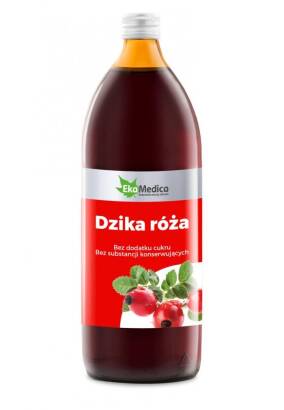 Dzika róża sok z dzikiej róży 1000 ml - EkaMedica