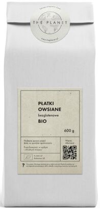 PŁATKI OWSIANE BEZGLUTENOWE BIO 600 g - THE PLANET
