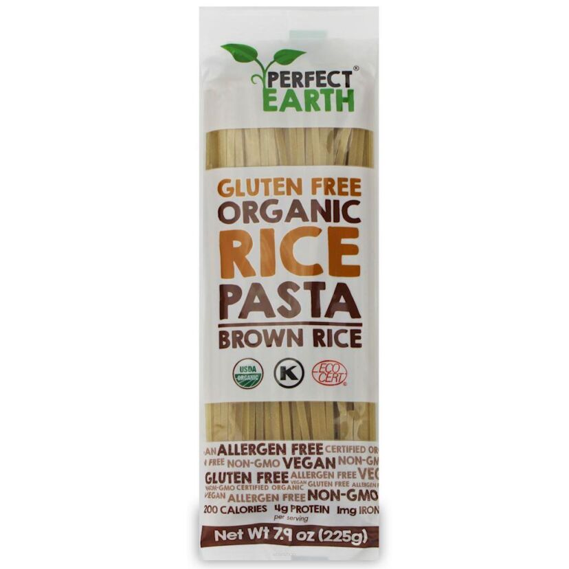 MAKARON (RYŻOWY TYPU NOODLE Z RYŻEM BRĄZOWYM) BEZGLUTENOWY BIO 225 g - PERFECT EARTH