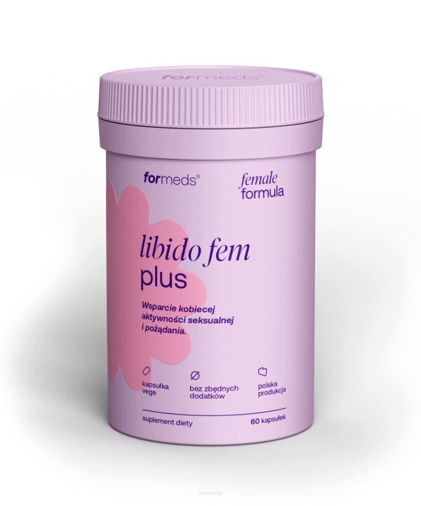 Wsparcie kobiecej aktywności seksualnej i pożądania Libido fem plus 60 kaps Female Formula Formeds