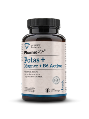 Potas + Magnez + B6 Active 120 kaps Classic | Pharmovit