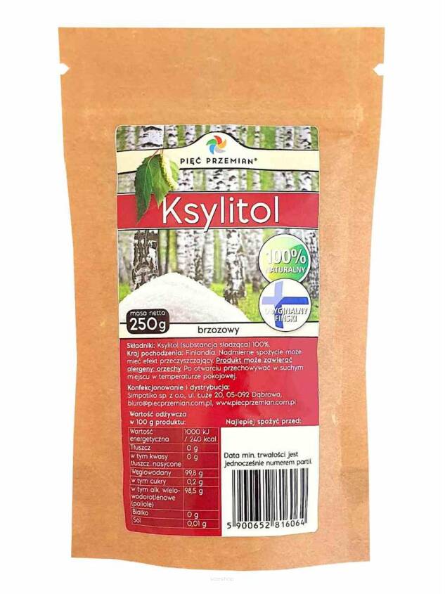 Ksylitol 250 g - Pięć Przemian