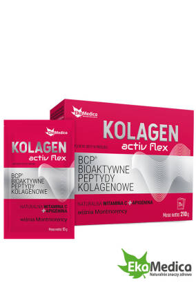 Kolagen Activ Flex proszek Bioaktywne Peptydy Kolagenowe 21 x 10 g - Ekamedica