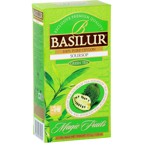 Herbata zielona SOURSOP saszetki 25x1,5g - Basilur