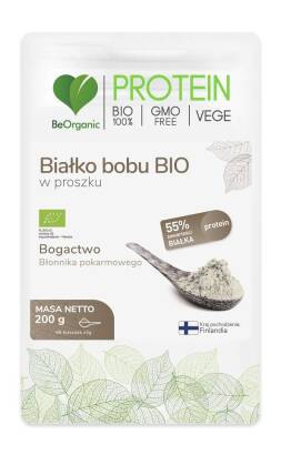 BIAŁKO BOBU W PROSZKU BEZGLUTENOWE BIO 200 g - BE ORGANIC