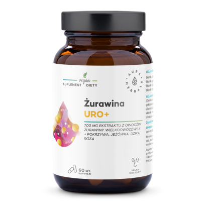 Żurawina Uro+, kapsułki 60 szt. - Aura Herbals
