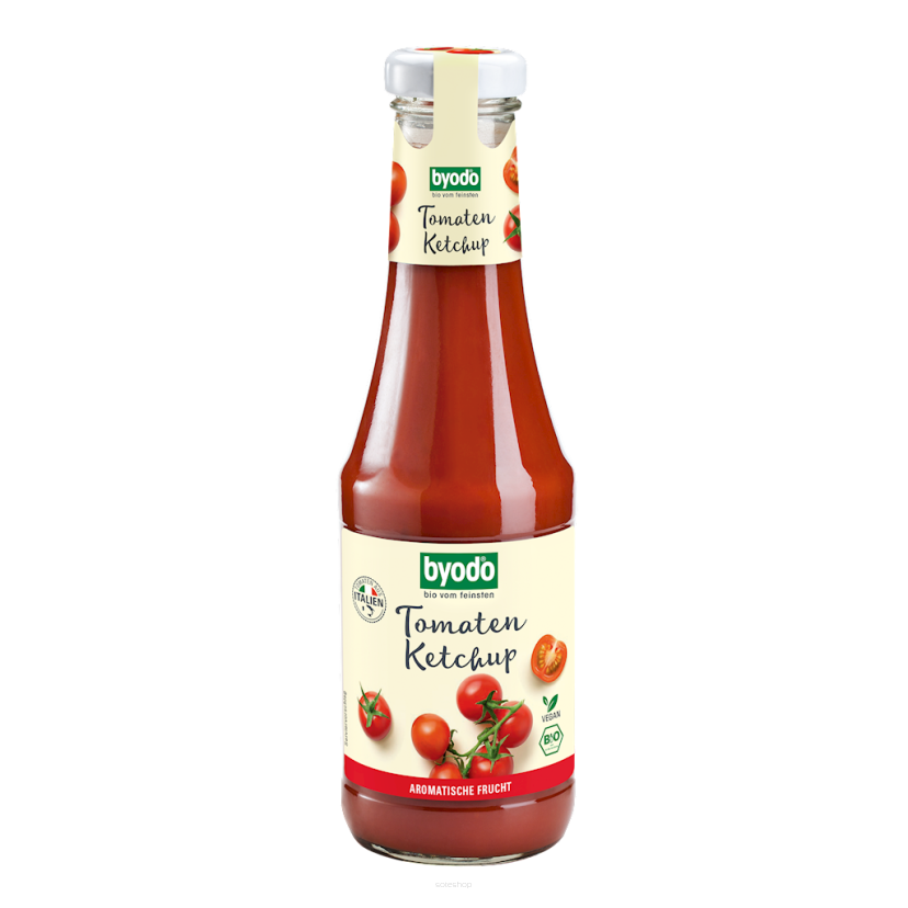 KETCHUP ŁAGODNY BEZGLUTENOWY BIO 500 ml - BYODO