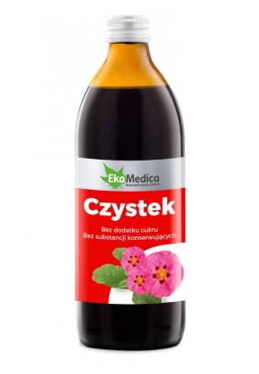 Czystek, sok z czystka 100% 500 ml  - EkaMedica