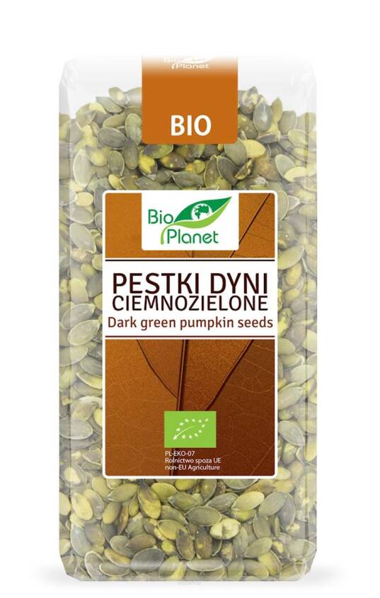 PESTKI DYNI CIEMNOZIELONE BIO 350 g - BIO PLANET