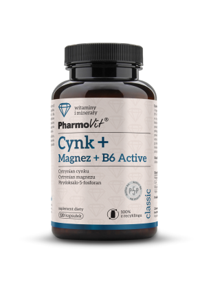 Cynk + Magnez + B6 Active 120 kaps | Classic Pharmovit