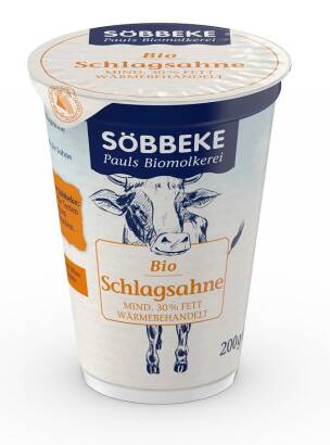 ŚMIETANKA KREMOWA SŁODKA (30 % TŁUSZCZU) BIO 200 g - SOBBEKE